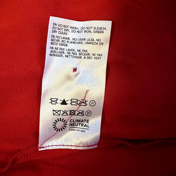 Reformation Elaina Satin Dress Lipstick - Picture 10 of 12